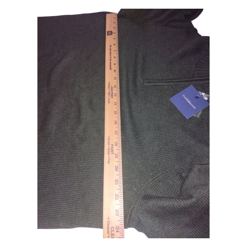 Croft & barrow Men's Half-Zip Sweater in Green New Size XXL - Picture 3 of 4